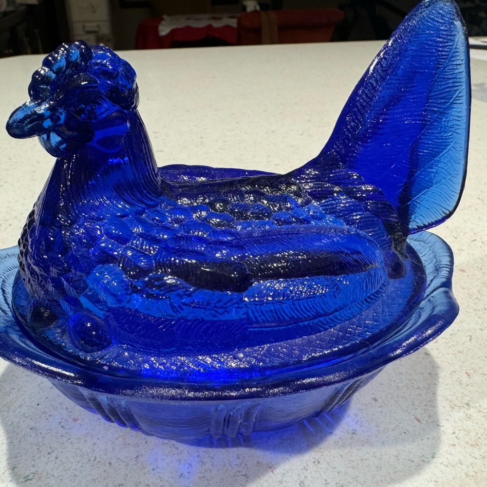 Fenton blue Hen on Nest